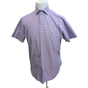 Chemise Polo Ralph Lauren Regent Classic Fit Violet Carreaux M/L manches courtes