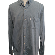 Chemise LEVI'S Flanelle XXL Vtg Coton Vert Pâle/Bleu Coupe Moderne