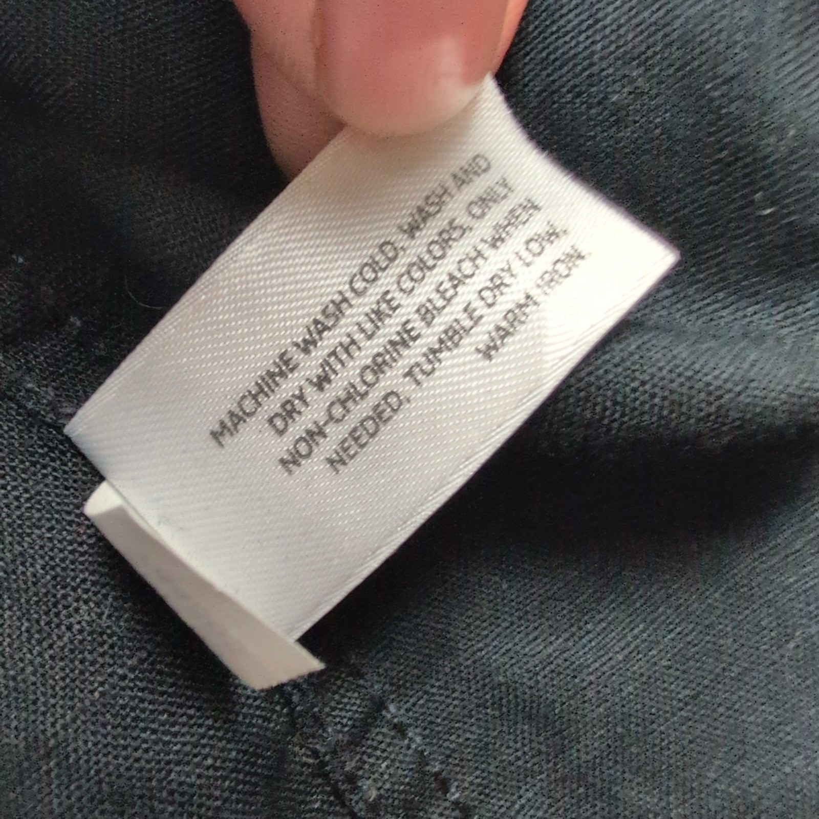 Chemise Old Navy XL Lin Coton Noir Uni Manches Longues Excellent État