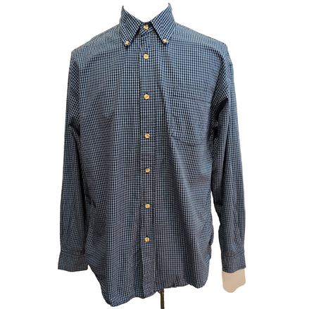 Chemise Wrangler Bleu Marine et Bleu Ciel à Carreaux Taille M / L