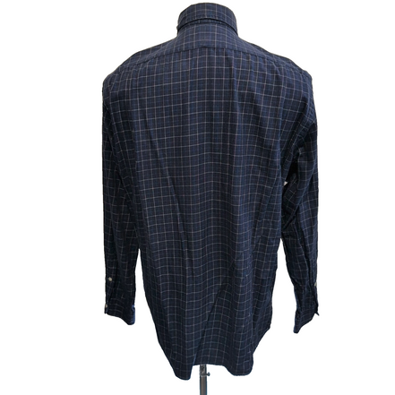 Chemise Ralph Lauren M Bleu Marine Carreaux Manches Longues