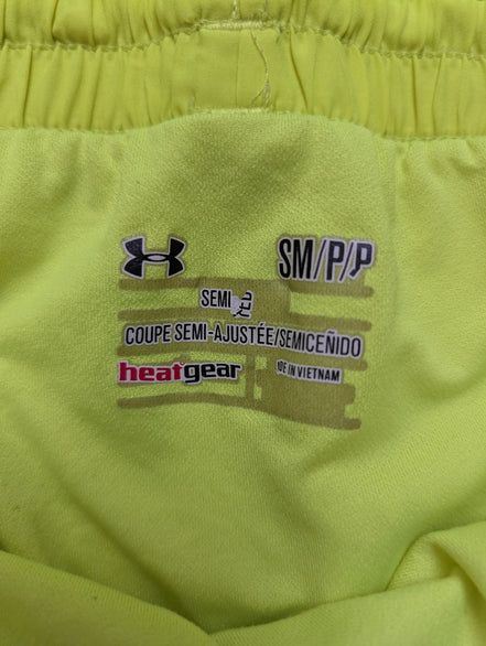 Short Under Armour HeatGear Run Jaune Fluo - Femme Taille S
