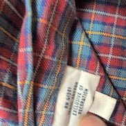 Chemise Ralph Lauren XXL Oxford rouge bleu carreaux logo marine