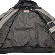 Veste Levi's Grise Matelassée Capuche Noire Homme Taille L