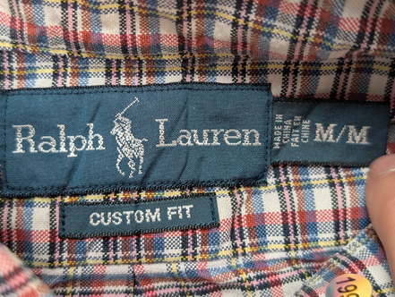 Chemise Ralph Lauren Rouge et bleu à carreaux Taille M - Excellent état