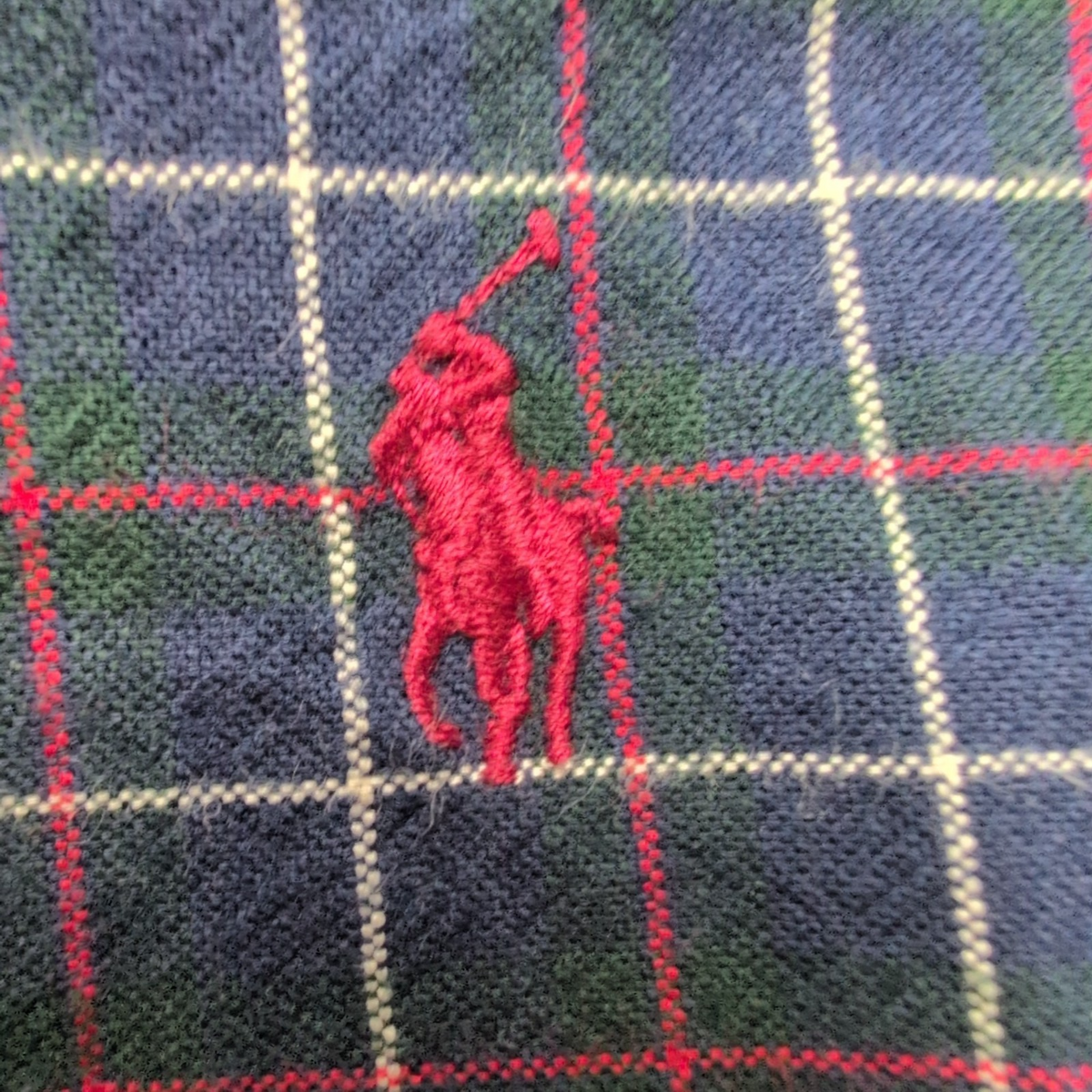 Chemise Ralph Lauren 3XLT 3XL 4XL Classic Fit Flanelle Carreaux Logo Rouge