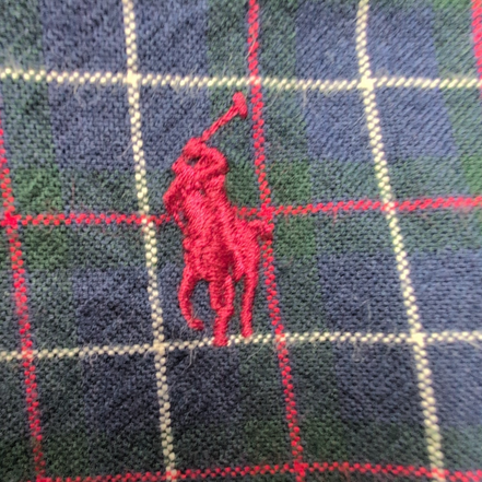 Chemise Ralph Lauren 3XLT 3XL 4XL Classic Fit Flanelle Carreaux Logo Rouge