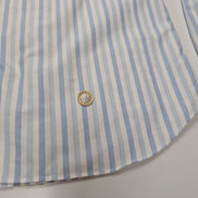 Chemise L.L Bean blanche à rayures bleu taille S #222msch