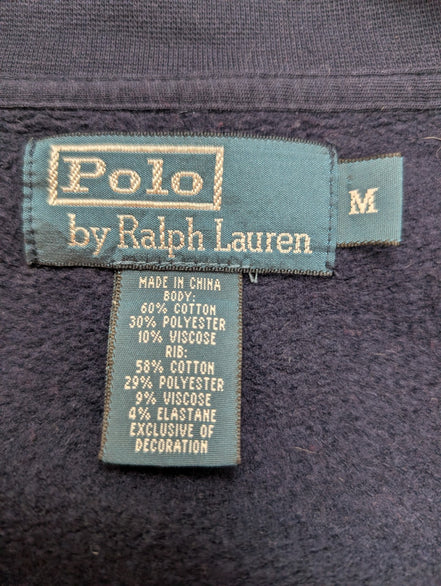 Polo Ralph Lauren Veste Zippée Survêtement Bleu Marine Rouge M Track Jacket