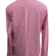 Chemise Polo Ralph Lauren Shirt M L Classic Fit Vichy Rose Stretch Button Down