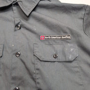 Chemise Dickies L Gris Workwear North American Roofing Vintage