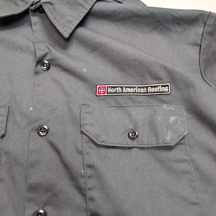 Chemise Dickies L Gris Workwear North American Roofing Vintage