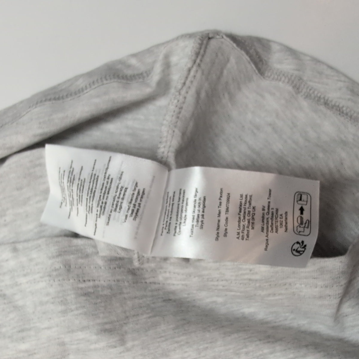 T-shirt Threadbare XL Gris Chiné Japon Bonsaï Tokyo 100% Coton Regular Fit