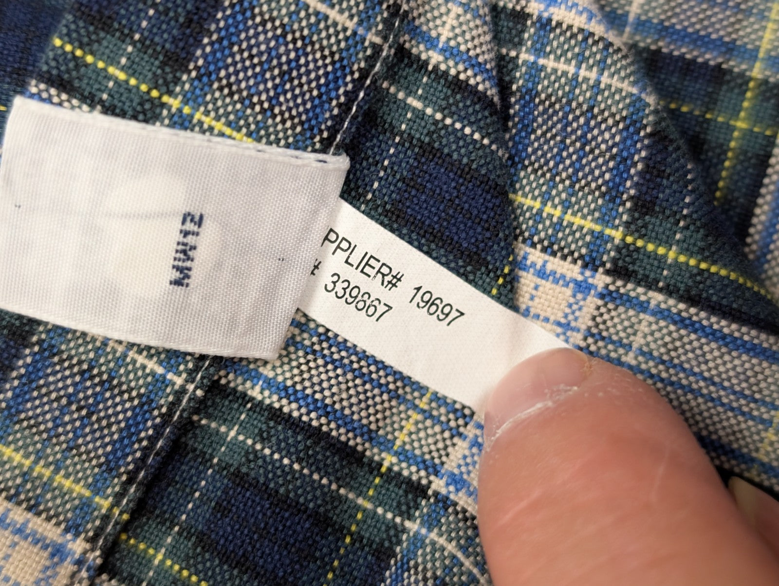 Chemise Ralph Lauren verte et marine à carreaux taille XXL logo vert #2567