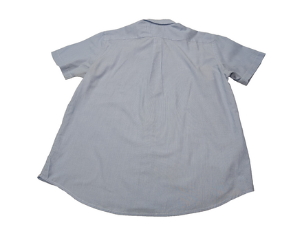 Chemise Dockers manches courtes bleu à rayures taille L #263