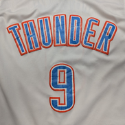 ADIDAS NBA Maillot L THUNDER IBaka #9 Blanc VINTAGE OKC Jersey Basketball