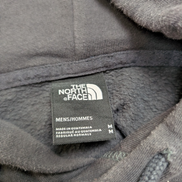 The North Face Sweat à Capuche Gris Anthracite Logos Rose Pâle - Taille M Homme