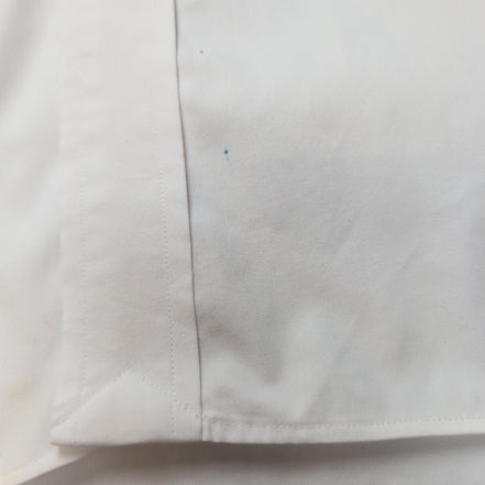 Chemise Ralph Lauren XL Blanche Coton Logo Blanc Ton sur Ton Classique
