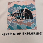 The North Face Sweat à Capuche Blanc - Grand Logo Carré au Dos - Taille XL Femme