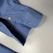 Chemise Ralph Lauren Yarmouth L XL Bleu Pinpoint Oxford Shirt Button Down
