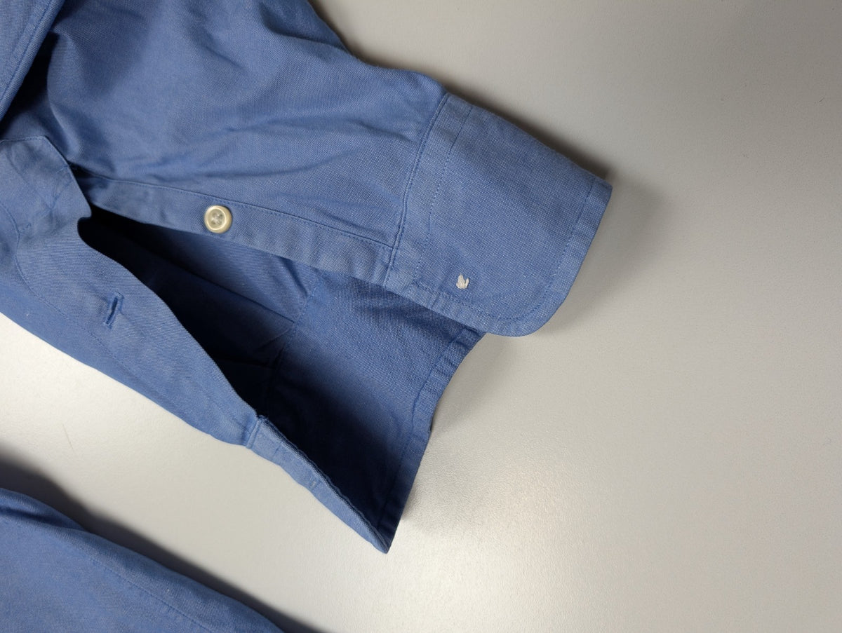 Chemise Ralph Lauren Yarmouth L XL Bleu Pinpoint Oxford Shirt Button Down