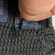 Pull Polo Ralph Lauren Noir sur Noir - Maille de Coton Dense - Taille XL / XXL