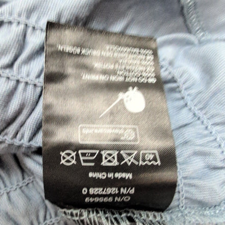 Haut Femme MONKI Taille XXL Bleu Gris Graphique 08 Taille Smockée Coton