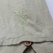 Chemise Hawaïenne Cubavera Soie & Coton Vert Pâle Palmiers - Taille S