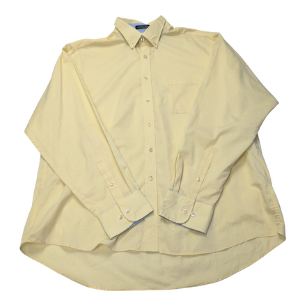 Chemise CHAPS jaune taille XXL uni manches longues homme