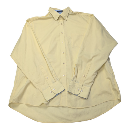 Chemise CHAPS jaune taille XXL uni manches longues homme