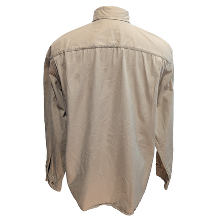 Chemise Wrangler L Marron 100% Coton 2 Poches Manches Longues