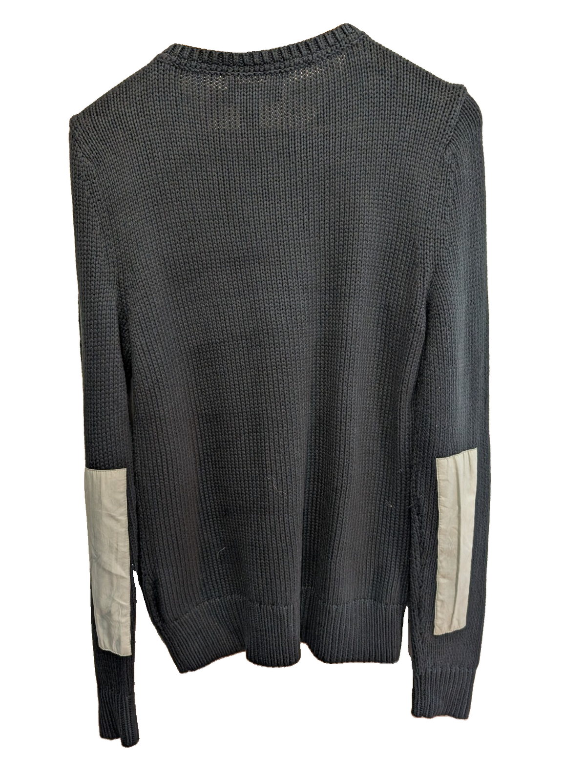 Pull femme Lauren Ralph Lauren L gris anthracite col rond coudières L-RL