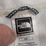 Pull Polaire Femme Blanc The North Face TKA 100 Col Zippé - Taille S