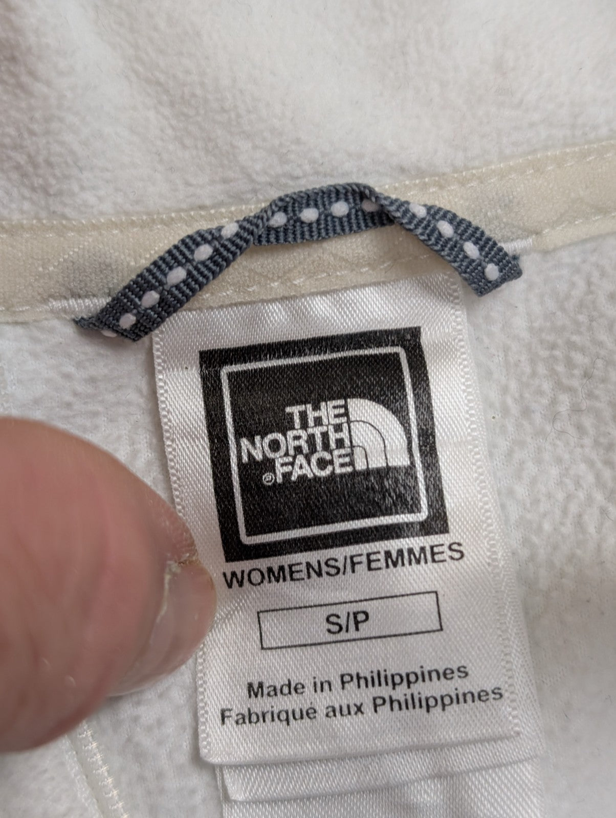 Pull Polaire Femme Blanc The North Face TKA 100 Col Zippé - Taille S