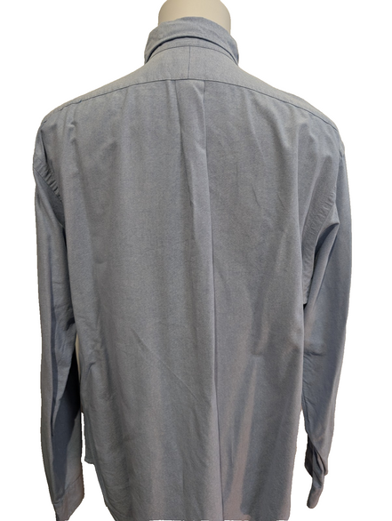 CHEMISE Ralph Lauren homme XL Classic Fit Bleu Ciel Uni poche TBE 👕