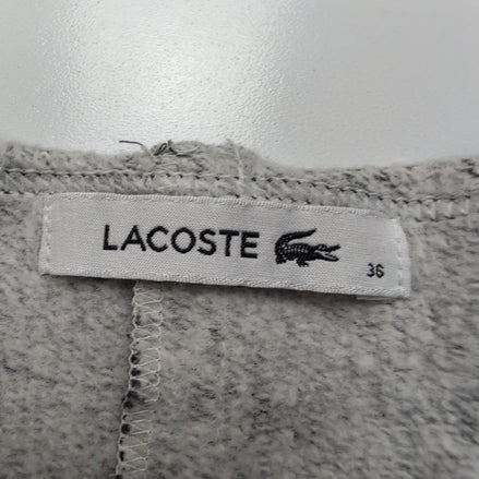 Robe Lacoste Femme Taille 36 Gris Foncé Sans Manches Paillettes Logo Métal