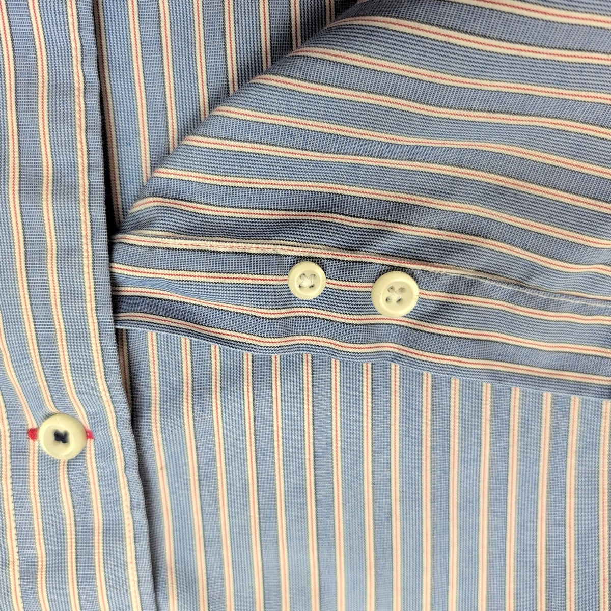 Chemise Nautica taille XL 100% coton made in moritus Bleu à Rayures longues mch