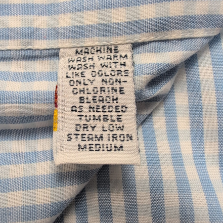 Chemise Polo Ralph Lauren XXL Blake Bleue Carreaux 100% Coton Logo Bleu Marine
