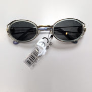 🦁 Lunettes de soleil Y2K Double Branche Lion Sculpté Doré et Chrome