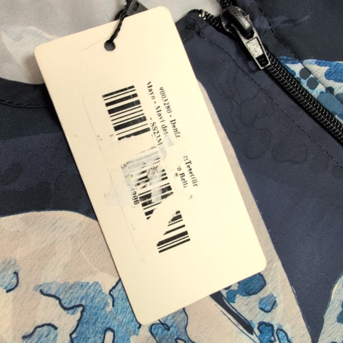 Robe de bain Mayo Bella Modest Swimwear T. S Bleu Marine Fleur NEUVE