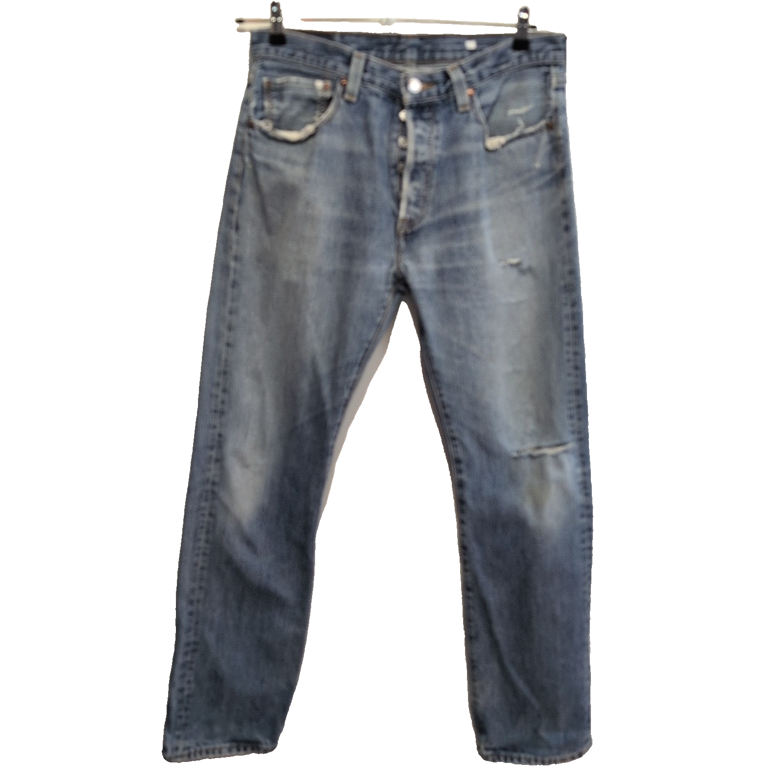 Levi’s 501 Jean Homme W33 L32 Bleu Vintage Pantalon Bouton Droit