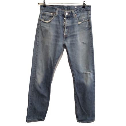 Levi’s 501 Jean Homme W33 L32 Bleu Vintage Pantalon Bouton Droit