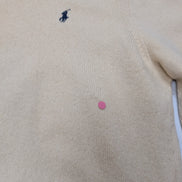 Pull Polo Ralph Lauren Col V 100% Laine d'Agneau Crème - Taille L