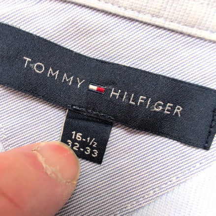 Chemise Tommy Hilfiger Bleu Clair 1 poche Taille L / XL Slim Fit