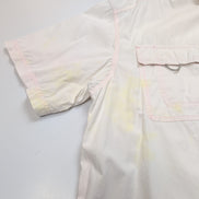 Chemise COLUMBIA Homme XXL Blanche Rose Pâle Manches Courtes Technique