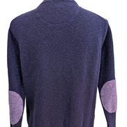 Pull Gant 100% Laine d'Agneau Col Zippé Coudières Femme M