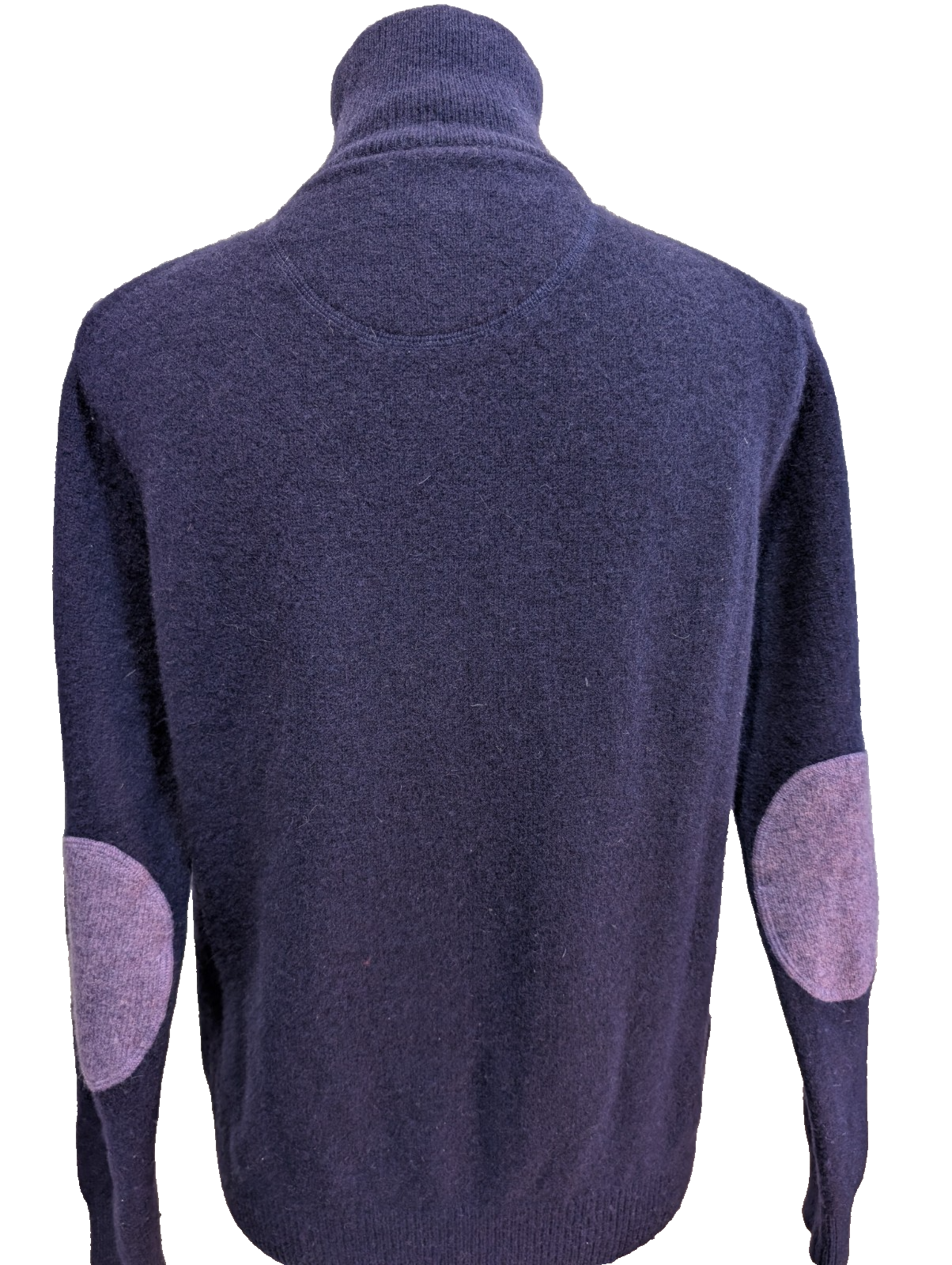 Pull Gant 100% Laine d'Agneau Col Zippé Coudières Femme M