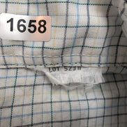 Chemise Big Smith Western M/L Bleu Carreaux Boutons Pression Vintage Mch longues