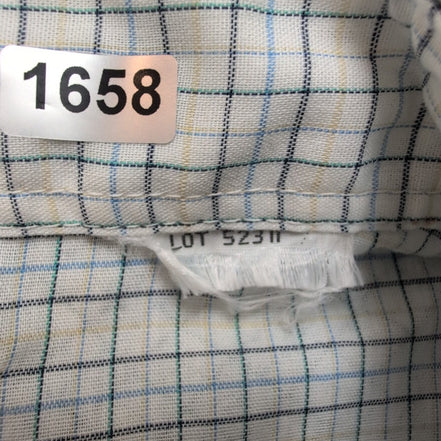 Chemise Big Smith Western M/L Bleu Carreaux Boutons Pression Vintage Mch longues