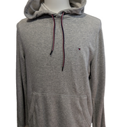 Sweat à Capuche Tommy Hilfiger Gris - Logo Brodé Poitrine - Taille M
